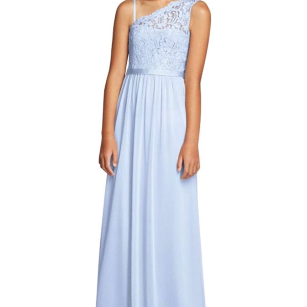 David’s Bridal Jr. Bridesmaid One Shoulder dress